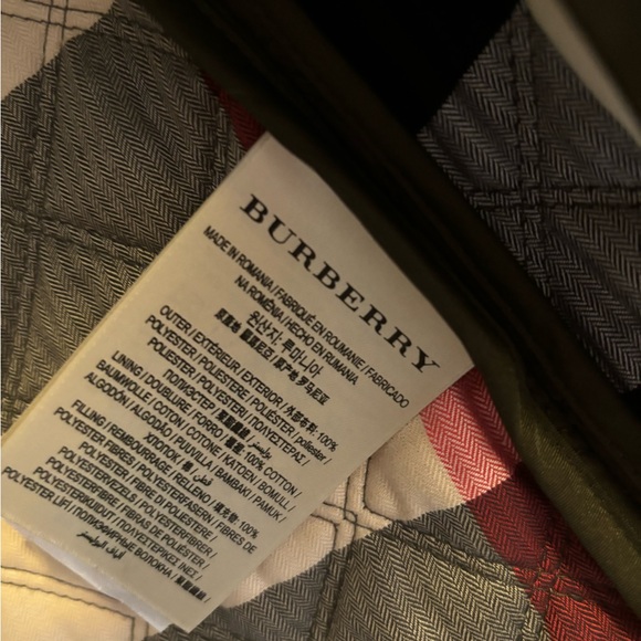 Burberry Brit Leightonbury Quilted Hooded Jacket XS EUC - Picture 5 of 6